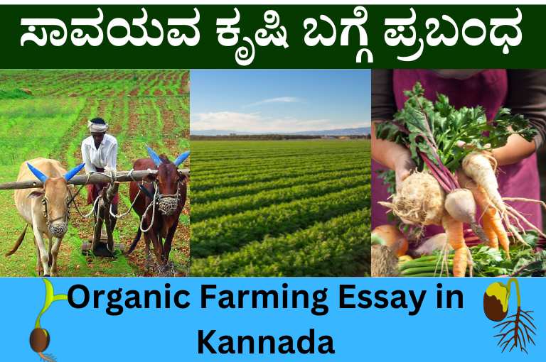 Organic Farming Essay in Kannada