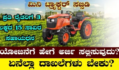 Mini Tractor Subsidy Scheme